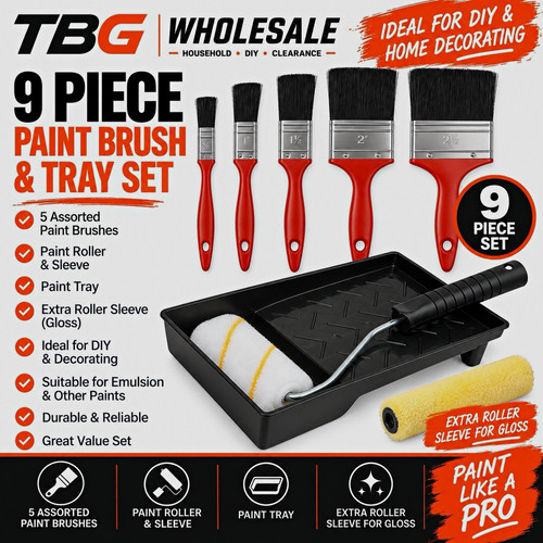 Piece paint brush - 9,