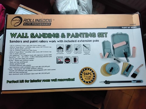 Paint roller set with trays - with,