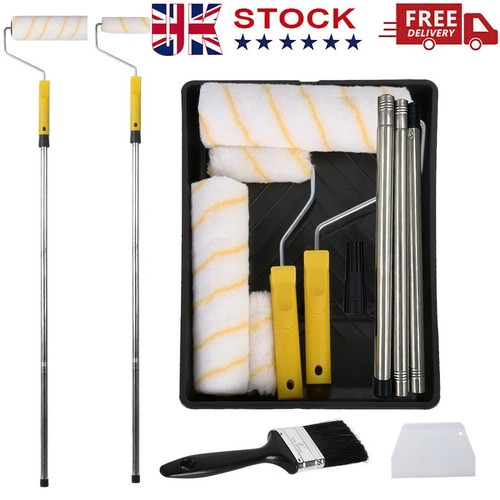 Paint roller set with - paint,
