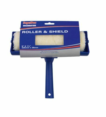 Paint roller with shield - 9",