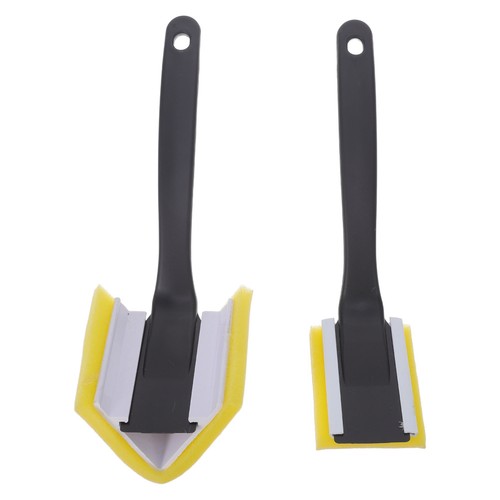 2pcs black plastic corner - black,