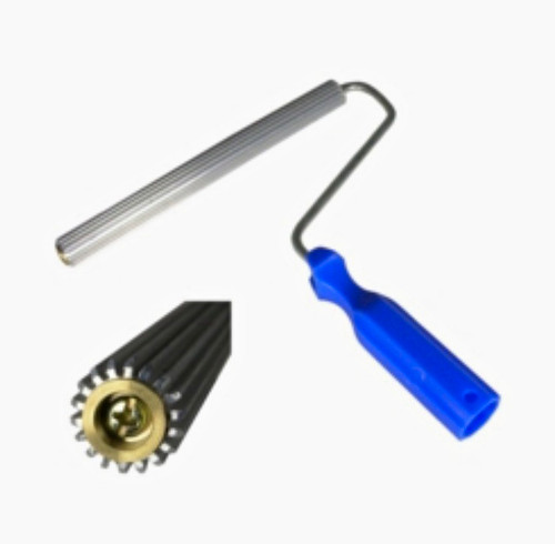 Paddle roller with - paddle, frame