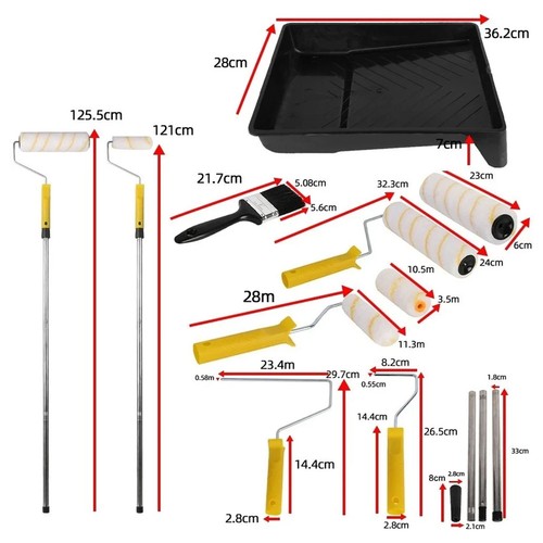 Paint roller set with - roller,