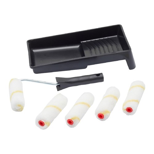 7pc mini paint roller set - mini,